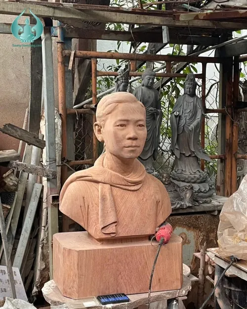 Tượng chân dung gỗ | Tượng gỗ | Tượng gỗ chân dung