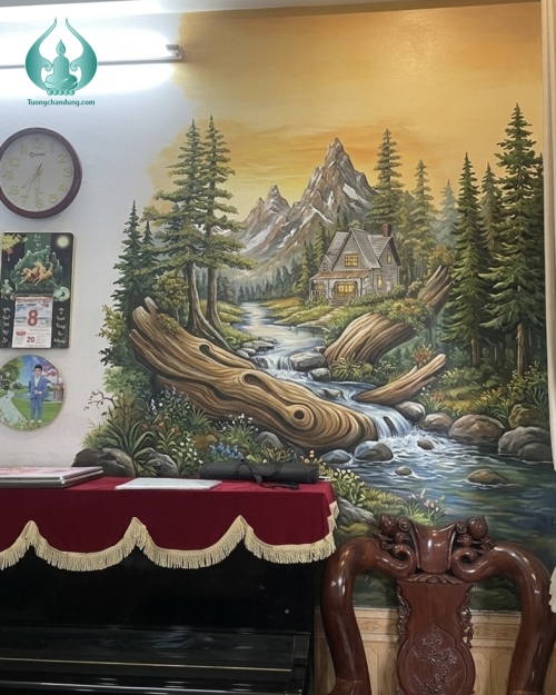 Vẽ tranh tường  yêu cầu 