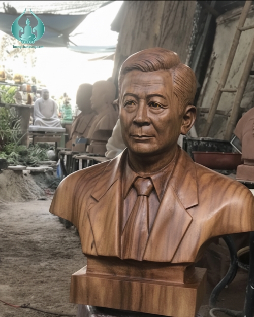 Tượng chân dung gỗ 